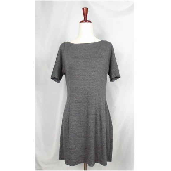 ellelauri Open Back Mini Dress Heathered Gray - Small - Picture 2 of 11